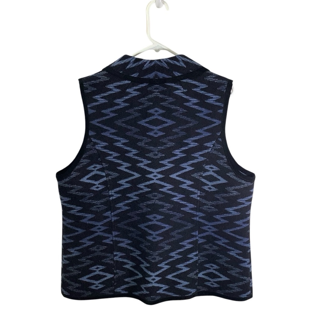 Pendleton 100% Virgin Wool Pattern Leather Trim V… - image 4